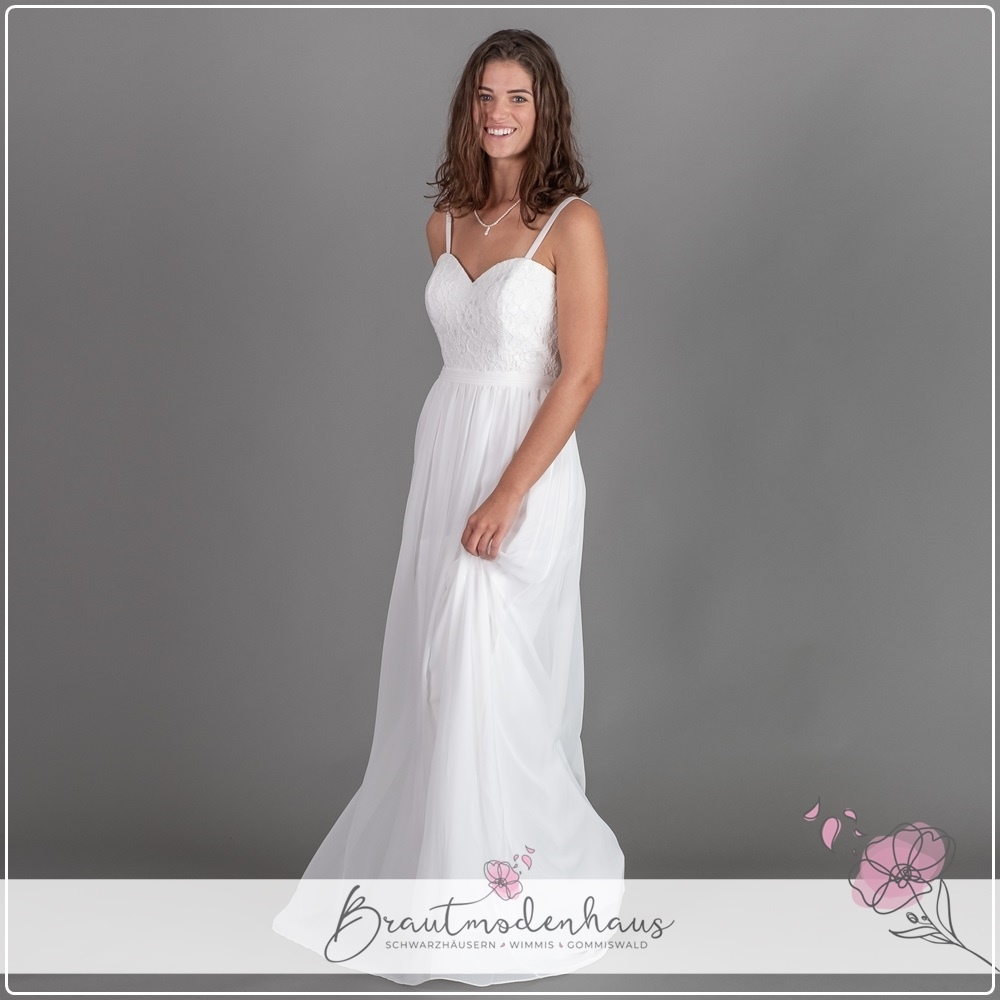 Brautkleid Brautmode Hochzeitskleid günstig kaufen Schweiz Spitze Boho A-Linie Prinzessinnen-Brautkleid Standesamtskleid